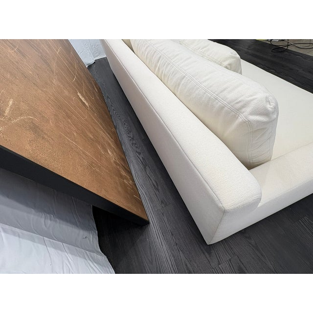 Rh Restoration Hardware Belgian Track Arm Bench-Cushion Sofa For Sale - Image 9 of 18