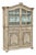 18th Century Rustic Belgian Regence Stripped Oak Bookcase Cabinet For Sale