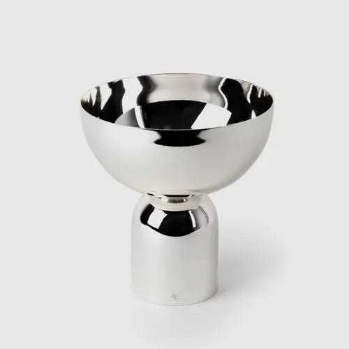 Kubbe Bowl, Varnished Silver-Nickel Plated Silverware by AVLU Dimensions: D 15 x H 16 cm Materials: Varnished Silver-...