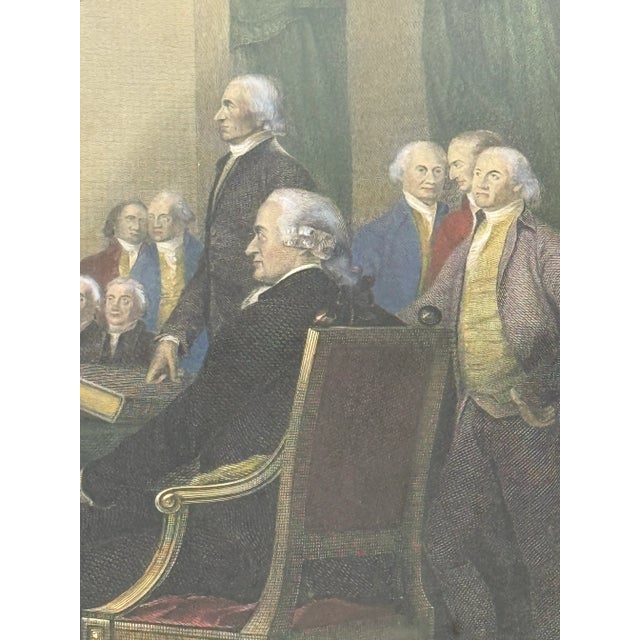"The Declaration of Independence, July 4, 1776" by Engraver Waterman Lilly Ormsby, Framed For Sale - Image 9 of 12