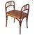 Victorian Early 20th Century Vienna Secession Bent Oak Bench W/ Side Arms Attributed to Fischel Söhne For Sale - Image 3 of 6