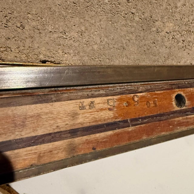 Vintage Antique Ruler Straight Edge 6' Long Wallpaper Toll No 5 For Sale - Image 9 of 12