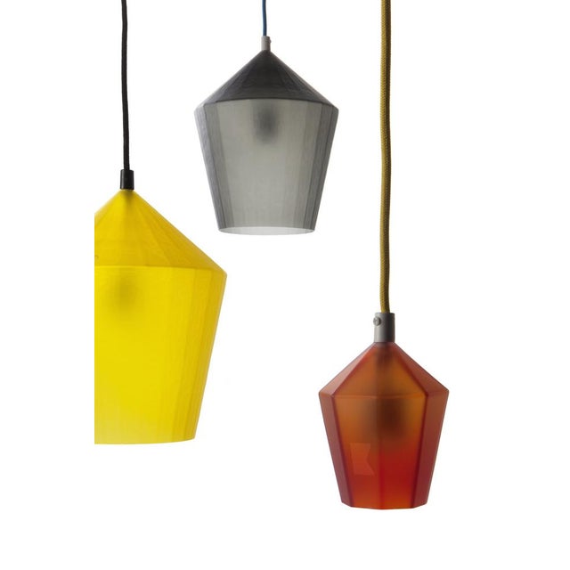 Yellow Carat Led Pendant Lamp by Lincoln Kayiwa for Kayiwa For Sale - Image 8 of 10