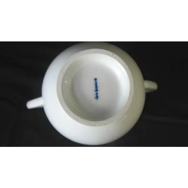 Ceramic Art Deco German KPM Berlin Porcelain Urn Shape Vase with Loop Handles in White Blanc de Chine For Sale - Image 7 of 8