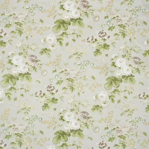 Schumacher Salisbury Chintz Fabric In Taupe