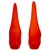 1960s Tall Viking Epic Taperglow Tangerine Art Glass Candle Sticks- a Pair For Sale - Image 6 of 6