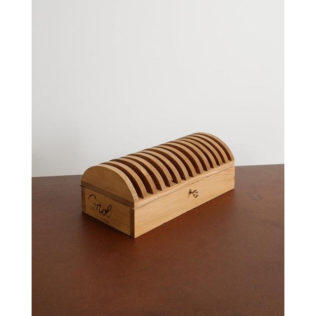 1970s Italian Mid Century Decorative Wooden Boxes by Mario Ceroli for Poltronova, 1970s, Set of 2 For Sale - Image 5 of 7