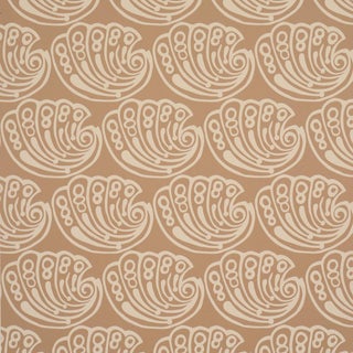 Sample - Schumacher Ramsgate Wallcovering In Tan For Sale