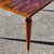 Mid-Century Modern Flamed Wood Veneer Dining Table with Brass Feet, 1960s For Sale - Image 9 of 18