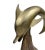 Mid-Century Modern Large Mid Century Brass Dolphin Sculpture For Sale - Image 3 of 6