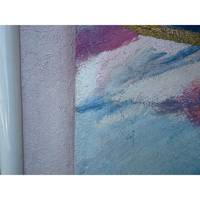 Vintage Postmodern Abstract Mixed Media Artwork “Gold on Gold” For Sale - Image 12 of 12