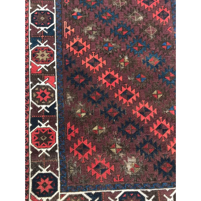 Antique Baluchstan Tribal Rug - 1′6″ × 5′ For Sale In Los Angeles - Image 6 of 13