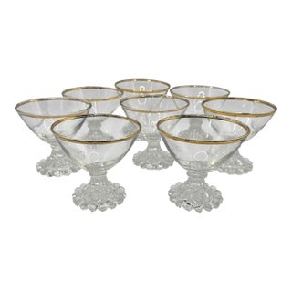 Vintage Anchor Hocking Berwick “Boopie” Champagne Coupes - A Set of 8 For Sale