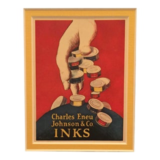 1920s Original Art Deco Mini Poster, McKnight Kauffer For Sale
