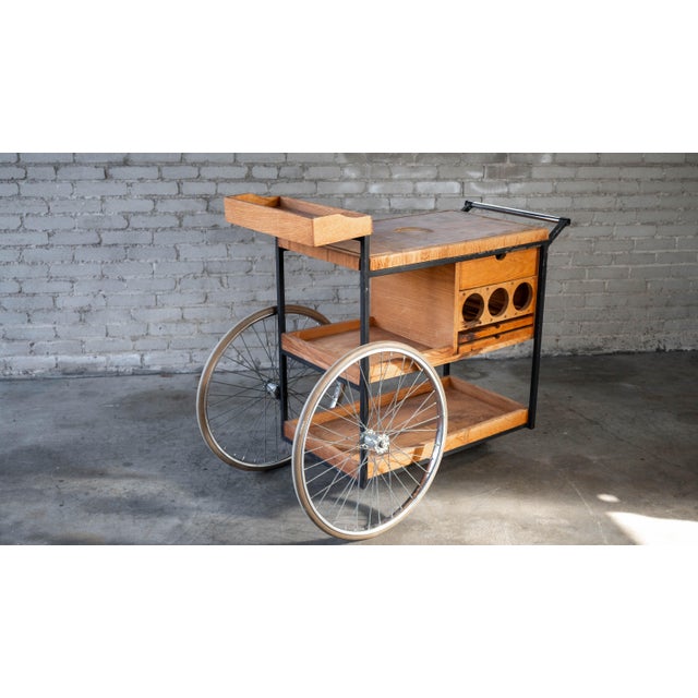 Vintage Mid-Century Arthur Umanoff for David Morgan Bar Cart For Sale - Image 14 of 18