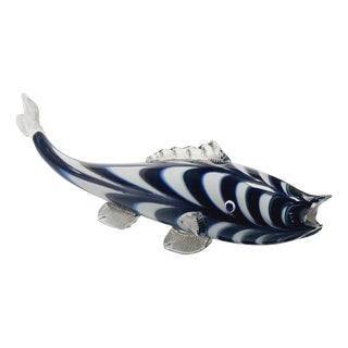 Fish Glass Figurine, Former Czechoslovakia, 1960s For Sale
