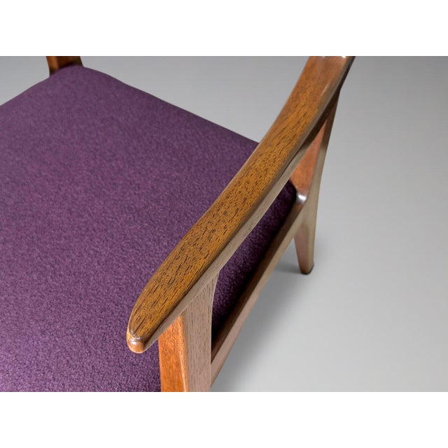 Mid-Century Modern Restored Vintage Drexel Profile Spindle Back Dining Chairs Set of 5 For Sale - Image 3 of 12