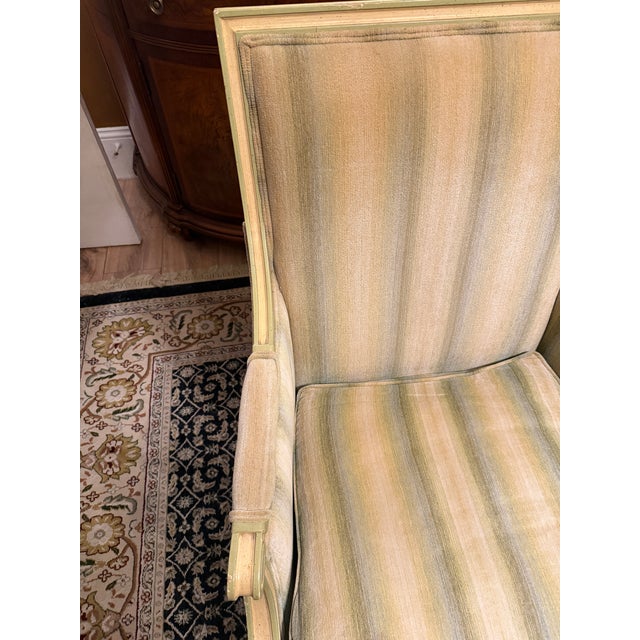 1960s 1960s Henredon Schoonbeck Louis XVI Style Down-Filled Bergère Armchair For Sale - Image 5 of 15