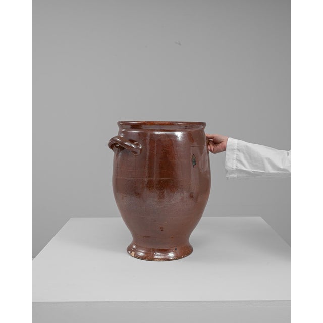 Traditional 1900s Belgian Ceramic Pot For Sale - Image 3 of 18