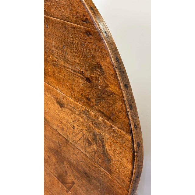 Antique Flip Top Wine Tasting Table For Sale - Image 10 of 15