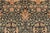 Shabby Chic 1990'sPak-Persian Black/Green Wool Rug - 4'0'' X 6'1'' For Sale - Image 4 of 9
