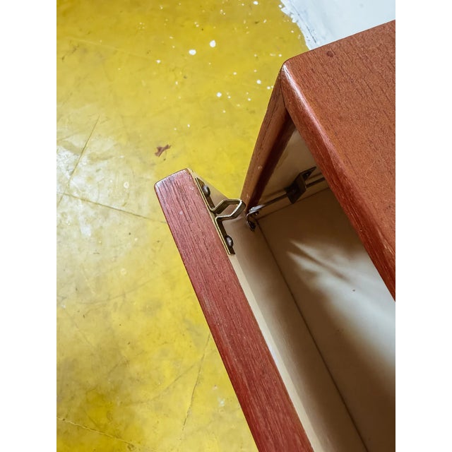 Brown Vintage Danish Design Dressing Table, 1950s For Sale - Image 8 of 10