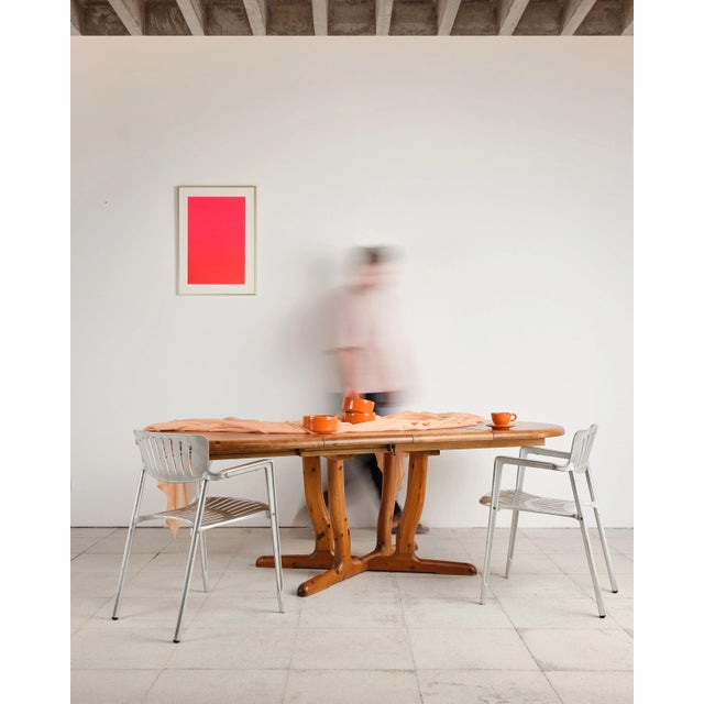 Brutalist Extendable Dining Table in Pine attributed to Rainer Daumiller, Denmark, 1970s For Sale - Image 14 of 18