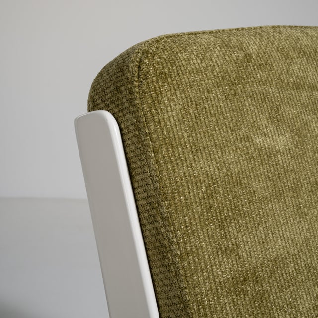 Olive Pair of Variopur Space Age Upholstered Swivel Chairs, Antique, Germany, Circa 1970 For Sale - Image 8 of 14
