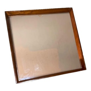 Danish Modern Shadow Box Wall Mirror Teak by Pedersen & Hansen. For Sale