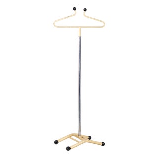 Bauhaus Lacquered Steel and Chrome-Plated Coat Rack, Czech, 1920s For Sale
