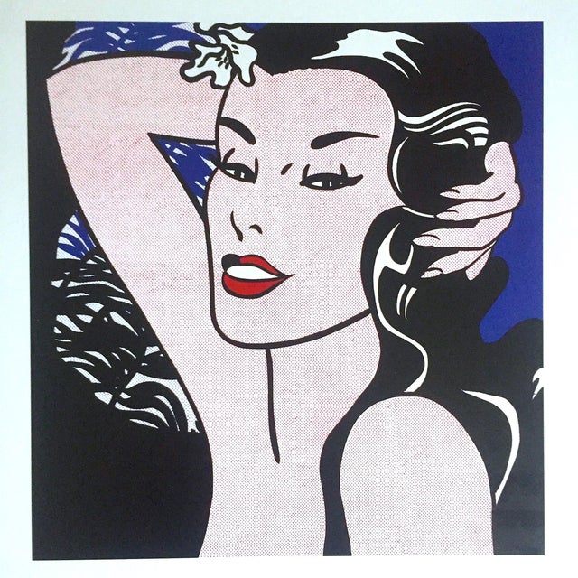 Roy Lichtenstein Vintage 1993 Pop Art Lithograph Print