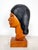 Vintage hand carved wood bust. Made in Bolivia. Beautiful rich honey tone wood carved into a bust of an indigenous native...