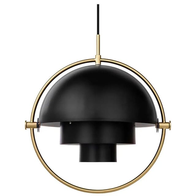 Black Louis Weisdorf 'Multi-Lite' Pendant Lamp in Black / Brass For Sale - Image 8 of 8