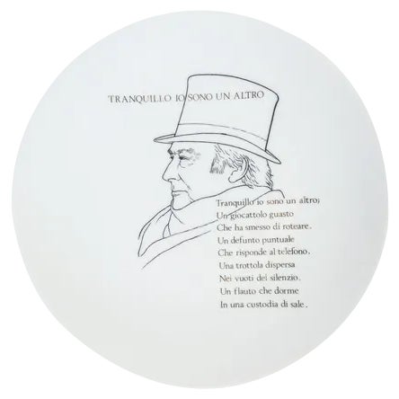 R. Carrieri Tranquillo\. Design Plate from Fornasetti For Sale