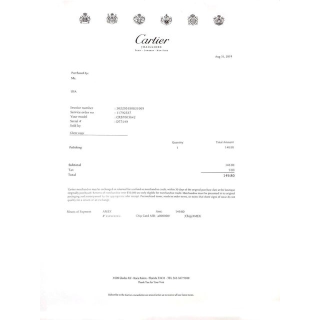 Cartier Trinity 18k Tri Color Gold Circular Pendant Necklace w/Paper For Sale In Miami - Image 6 of 6