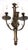 Traditional Antique Art Nouveau Empire Bronze Wall Lamps from Unbekannt, 1920s, Set of 2 For Sale - Image 3 of 11