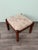 Mid-Century Modern Small Vintage Upholstered Wooden Ottoman, 1970s For Sale - Image 3 of 12