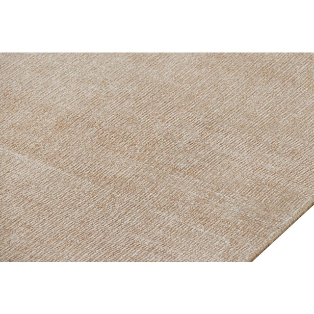 Modern Rug & Kilim’s Oversized Textural Rug in Beige-Brown Tones & Striae For Sale - Image 3 of 8