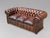 Victorian Brown Leather Chesterfield 3-Seater Sofa, 1880s For Sale - Image 4 of 12