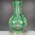 Green Vintage 1960s Chinese Green Ground Famille Rose "Fruits" Lobed Vase With Original Label For Sale - Image 8 of 9