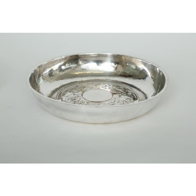 1900 - 1909 Pair Antique Duchess of Sutherland's Cripples Guild, “d.s.c.g."- Arts & Crafts Silver Bowls For Sale - Image 5 of 7
