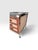 1990s Charleston Polo Campaign Style Three-Drawer Side Table With Glass Top. For Sale - Image 10 of 11