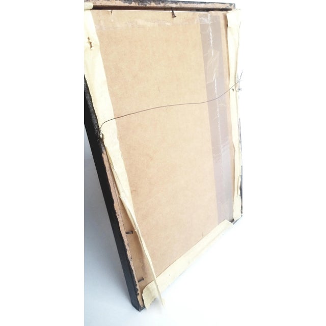 1992 Signed Segun Adeku "In the Rain" Linocut Print on Rice Paper For Sale - Image 12 of 13