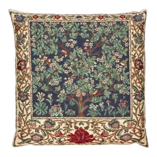 The Garden Tapestry Cushion With Feather Filler - 43x43cm (17"x17") For Sale