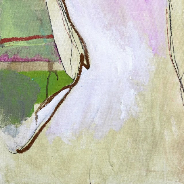 Gisela - Abstract Expressionist Contemporary Figurative Portrait Original Artwork by Erin Hammond For Sale - Image 4 of 9