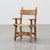 Brutalist Armchair with Carved Rosettes and Nailed Wooden Seat, Spain, 1950s For Sale - Image 16 of 16