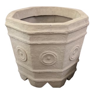 Contemporary Large Limestone Planter For Sale