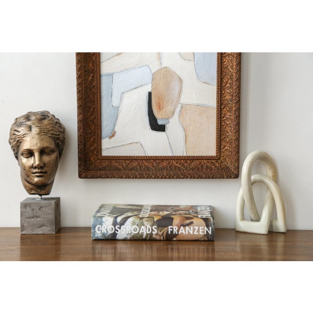 Original Framed Abstract Painting in Antique Gold Frame For Sale - Image 12 of 15