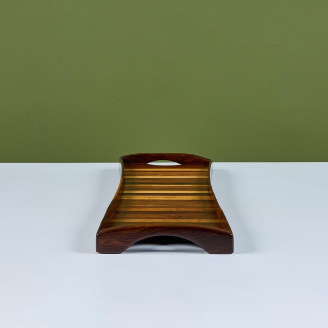 Don S. Shoemaker Don Shoemaker Rectangular Cocobolo Tray for Señal For Sale - Image 4 of 14