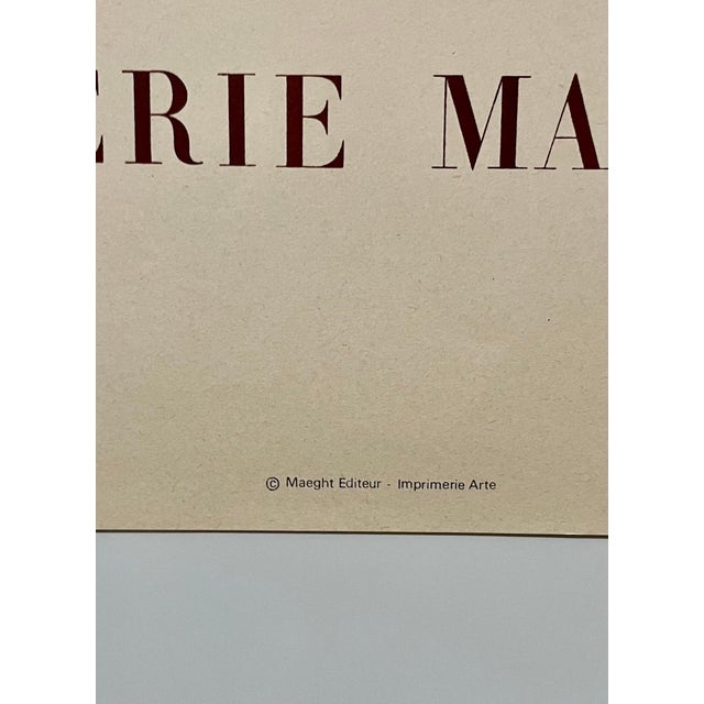 American Saul Steinberg, Vintage Poster Saul Steinberg Galerie Maeght Paris France, 1971 For Sale - Image 3 of 5